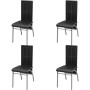 Conjunto de comedor de cinco piezas negro de vidaXL, muebles para cocinas y comedores - Ref: Foro24-242912, Precio: 284,69 €,...