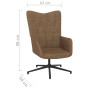 Relaxation chair with footrest in taupe gray fabric by vidaXL, Armchairs - Ref: Foro24-327587, Price: 112,24 €, Discount: %