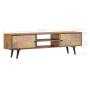 Solid acacia wood TV cabinet 140x30x40 cm by vidaXL, TV Furniture - Ref: Foro24-247682, Price: 300,42 €, Discount: %