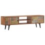 Solid acacia wood TV cabinet 140x30x40 cm by vidaXL, TV Furniture - Ref: Foro24-247682, Price: 300,42 €, Discount: %