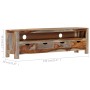 Solid sheesham wood TV cabinet 130x30x40 cm by vidaXL, TV Furniture - Ref: Foro24-247750, Price: 232,63 €, Discount: %