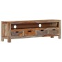 Solid sheesham wood TV cabinet 130x30x40 cm by vidaXL, TV Furniture - Ref: Foro24-247750, Price: 232,63 €, Discount: %