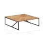 Solid acacia wood coffee table 110x110x36 cm by vidaXL, Coffee table - Ref: Foro24-247699, Price: 225,99 €, Discount: %