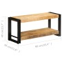 Mueble para la TV madera maciza de mango 90x30x40 cm de vidaXL, Muebles TV - Ref: Foro24-247808, Precio: 132,12 €, Descuento: %