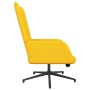 Silla de relajación con reposapiés tela amarillo mostaza de vidaXL, Sillones - Ref: Foro24-327585, Precio: 88,41 €, Descuento: %