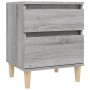 Bedside tables 2 units gray Sonoma 40x35x50 cm by vidaXL, Lockers and storage cabinets - Ref: Foro24-821839, Price: 80,77 €, ...