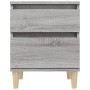 Bedside tables 2 units gray Sonoma 40x35x50 cm by vidaXL, Lockers and storage cabinets - Ref: Foro24-821839, Price: 80,77 €, ...