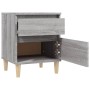 Bedside tables 2 units gray Sonoma 40x35x50 cm by vidaXL, Lockers and storage cabinets - Ref: Foro24-821839, Price: 80,77 €, ...