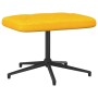 Silla de relajación con reposapiés tela amarillo mostaza de vidaXL, Sillones - Ref: Foro24-327585, Precio: 88,41 €, Descuento: %