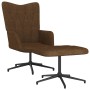 Relaxation chair with brown fabric footrest by vidaXL, Armchairs - Ref: Foro24-327581, Price: 112,24 €, Discount: %