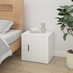 White nightstand 50x39x47 cm by vidaXL, Lockers and storage cabinets - Ref: Foro24-816688, Price: 32,88 €, Discount: %