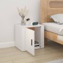 White nightstand 50x39x47 cm by vidaXL, Lockers and storage cabinets - Ref: Foro24-816688, Price: 38,22 €, Discount: %