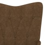 Relaxation chair with brown fabric footrest by vidaXL, Armchairs - Ref: Foro24-327581, Price: 112,24 €, Discount: %