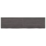 Wandregal aus dunkelbraun behandeltem Eichenholz, 120 x 30 x (2-4) cm von vidaXL, Regale und Regale - Ref: Foro24-363812, Pre...