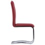 Sillas de comedor voladizas 4 unidades cuero sintético rojo de vidaXL, Sillas de comedor - Ref: Foro24-281782, Precio: 288,92...