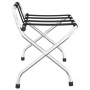 Suitcase support with silver backrest 56x39x52 cm by vidaXL, Luggage racks and suitcase holders - Ref: Foro24-153074, Price: ...