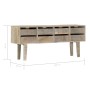 Sideboard aus massivem Mangoholz, 140 x 30 x 60 cm von vidaXL, Sideboards - Ref: Foro24-247914, Preis: 265,35 €, Rabatt: %