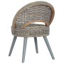 Butaca de ratán kubu gris de vidaXL, Sillones - Ref: Foro24-285230, Precio: 201,55 €, Descuento: %