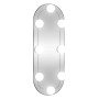 Oval wall mirror with glass LED lights 15x40 cm by vidaXL, Mirrors - Ref: Foro24-3189158, Price: 21,55 €, Discount: %