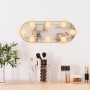 Oval wall mirror with glass LED lights 15x40 cm by vidaXL, Mirrors - Ref: Foro24-3189158, Price: 21,55 €, Discount: %