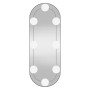 Oval wall mirror with glass LED lights 15x40 cm by vidaXL, Mirrors - Ref: Foro24-3189158, Price: 21,55 €, Discount: %