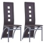 Dining chairs 2 units brown synthetic leather by vidaXL, dining chairs - Ref: Foro24-281709, Price: 109,13 €, Discount: %