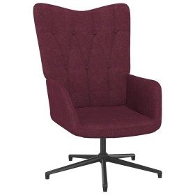 Silla de relajación de tela morado de vidaXL, Sillones - Ref: Foro24-327577, Precio: 87,95 €, Descuento: %