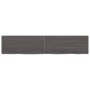 Wandregal aus dunkelbraun behandeltem Eichenholz, 140 x 30 x (2-4) cm von vidaXL, Regale und Regale - Ref: Foro24-363820, Pre...