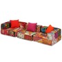 Modular 3-seater patchwork fabric pouf by vidaXL, Cushions for chairs and sofas - Ref: Foro24-244979, Price: 565,64 €, Discou...