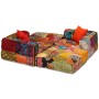 Modular 3-seater patchwork fabric pouf by vidaXL, Cushions for chairs and sofas - Ref: Foro24-244979, Price: 565,64 €, Discou...