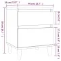 Betongrauer Nachttisch 40x35x50 cm von vidaXL, Schließfächer und Lagerschränke - Ref: Foro24-821834, Preis: 49,09 €, Rabatt: %