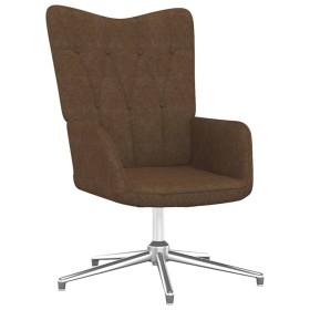 Silla de relajación de tela marrón de vidaXL, Sillones - Ref: Foro24-327592, Precio: 71,06 €, Descuento: %