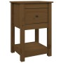 Bedside table solid honey brown pine wood 40x35x61.5 cm by vidaXL, Lockers and storage cabinets - Ref: Foro24-821735, Price: ...