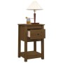 Bedside table solid honey brown pine wood 40x35x61.5 cm by vidaXL, Lockers and storage cabinets - Ref: Foro24-821735, Price: ...