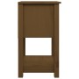 Mesita de noche madera maciza de pino marrón miel 40x35x61,5 cm de vidaXL, Taquillas y armarios de almacenamiento - Ref: Foro...