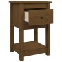 Bedside table solid honey brown pine wood 40x35x61.5 cm by vidaXL, Lockers and storage cabinets - Ref: Foro24-821735, Price: ...