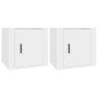 Two white bedside tables 50x39x47 cm by vidaXL, Lockers and storage cabinets - Ref: Foro24-816689, Price: 43,75 €, Discount: %