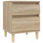 Oak Sonoma bedside table 40x35x50 cm by vidaXL, Lockers and storage cabinets - Ref: Foro24-821832, Price: 48,29 €, Discount: %