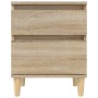 Oak Sonoma bedside table 40x35x50 cm by vidaXL, Lockers and storage cabinets - Ref: Foro24-821832, Price: 48,29 €, Discount: %