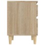 Oak Sonoma bedside table 40x35x50 cm by vidaXL, Lockers and storage cabinets - Ref: Foro24-821832, Price: 48,29 €, Discount: %