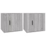 Nightstands 2 units Sonoma gray color 50x39x47 cm by vidaXL, Lockers and storage cabinets - Ref: Foro24-816701, Price: 74,60 ...