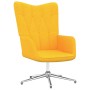 Silla de relajación de tela amarillo mostaza de vidaXL, Sillones - Ref: Foro24-327596, Precio: 78,90 €, Descuento: %