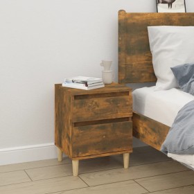 Smoked oak bedside table 40x35x50 cm by vidaXL, Lockers and storage cabinets - Ref: Foro24-821836, Price: 28,73 €, Discount: %