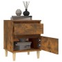 Smoked oak bedside table 40x35x50 cm by vidaXL, Lockers and storage cabinets - Ref: Foro24-821836, Price: 28,73 €, Discount: %