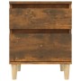 Smoked oak bedside table 40x35x50 cm by vidaXL, Lockers and storage cabinets - Ref: Foro24-821836, Price: 28,73 €, Discount: %