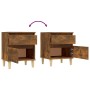 Smoked oak bedside table 40x35x50 cm by vidaXL, Lockers and storage cabinets - Ref: Foro24-821836, Price: 28,73 €, Discount: %