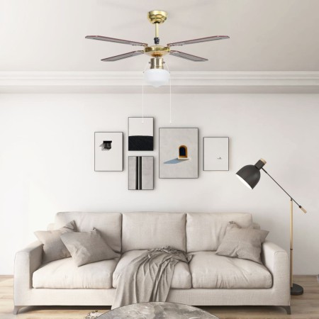 Ceiling fan with brown lamp 106 cm by vidaXL, Ceiling fans - Ref: Foro24-51486, Price: 97,01 €, Discount: %