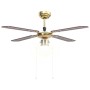 Ceiling fan with brown lamp 106 cm by vidaXL, Ceiling fans - Ref: Foro24-51486, Price: 97,01 €, Discount: %