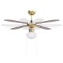 Ceiling fan with brown lamp 106 cm by vidaXL, Ceiling fans - Ref: Foro24-51486, Price: 97,01 €, Discount: %