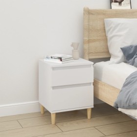 White bedside table 40x35x50 cm by vidaXL, Lockers and storage cabinets - Ref: Foro24-821826, Price: 51,99 €, Discount: %